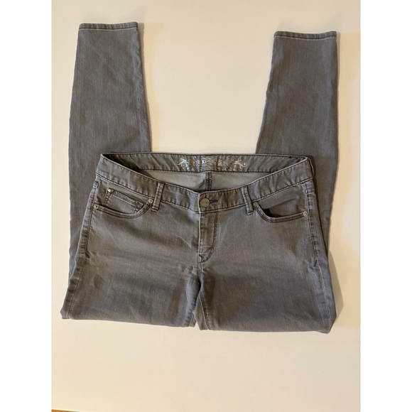 Women's‎ Express Gray Jeans Leggings Size 10 Zelda Slim Ultra Low rise - Picture 6 of 9